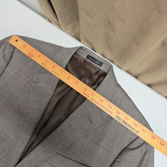 Ralph Lauren LRL Sport Coat Mens 40S Gray Check 2 Button Career Blazer Jacket - Picture 11 of 14